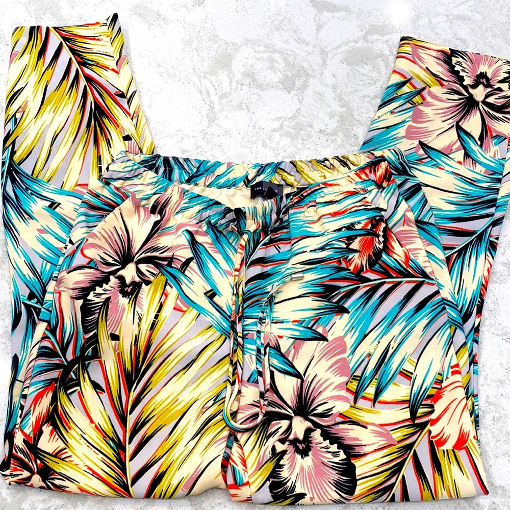The Limited high waist casual pants topical print size XS